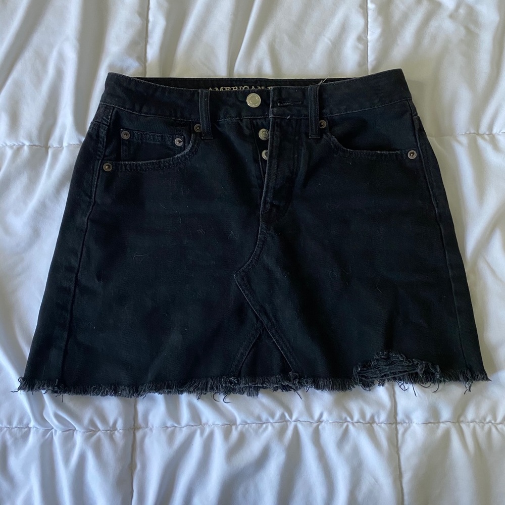 AE black mini skirt